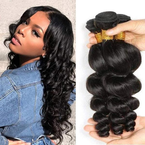 Loose Wave Non Remy Human Hair Extensions