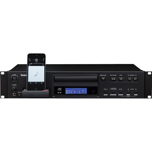 Tascam PROFSNL SINGLE CD PLAYER w/iPOD DOCK ( CD-200IL )